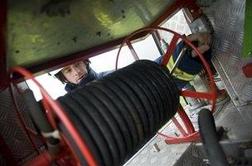 Požar v Mercator centru v Murski Soboti