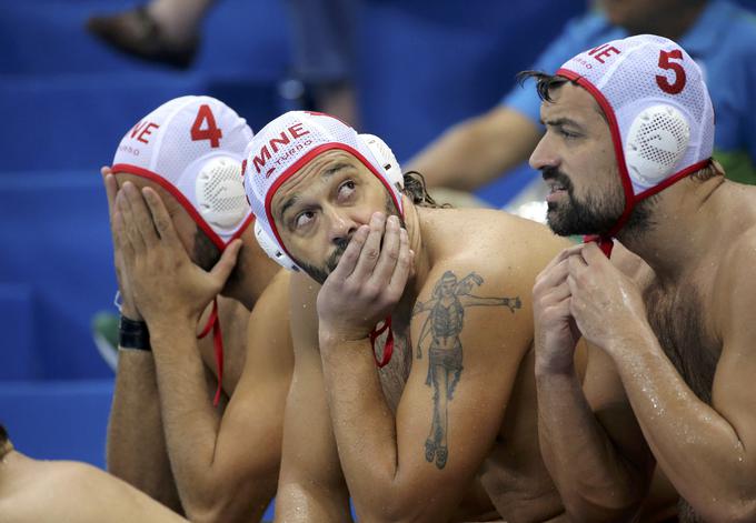 Črnogorci, ki so v polfinalu izgubili s Hrvaško, se bodo danes potegovali za olimpijski bron. | Foto: Reuters