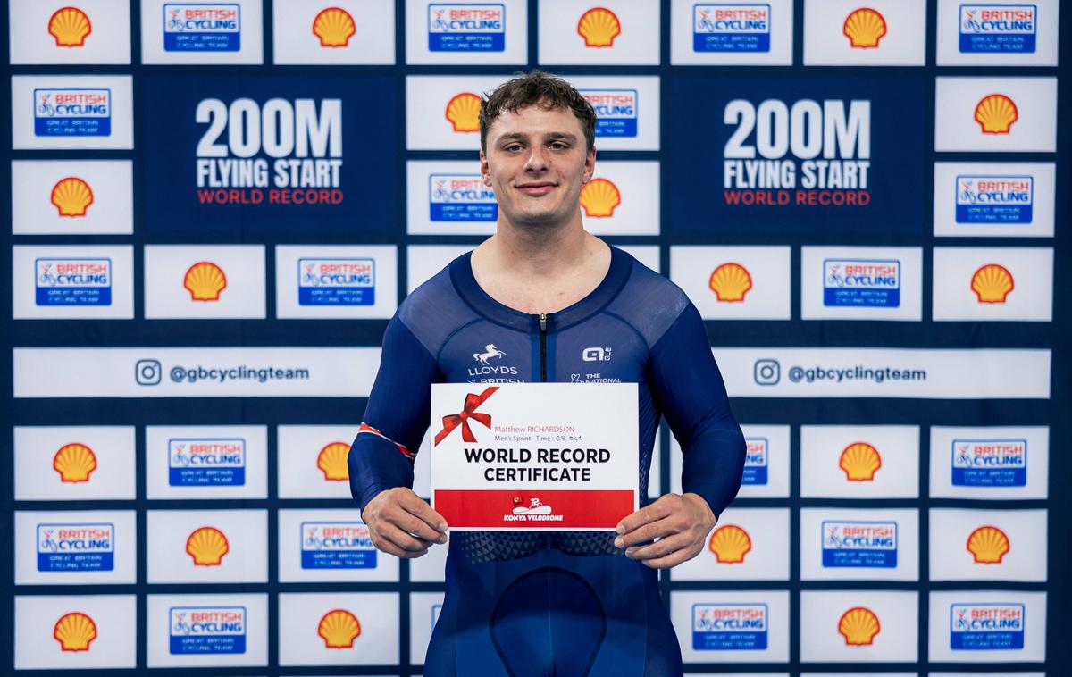Matthew Richardson | Matthew Richardson je v 24 urah dvakrat popravil svetovni rekord na 200 metrov z letečim startom. | Foto Guliverimage