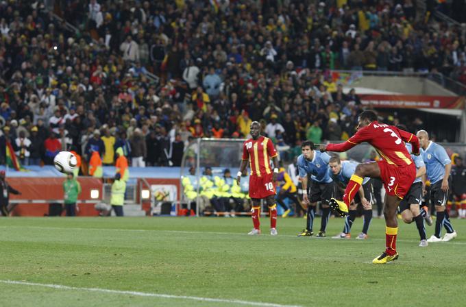 Asamoah Gyan je bil tragični junak Gane leta 2010. | Foto: Reuters