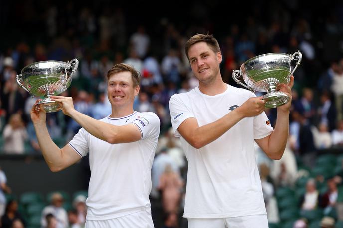 Wimbledon Harri Heliövaara Henry Patten | Henry Patten in Harri Heliövaara sta prvič osvojila turnir grand slam. | Foto Reuters