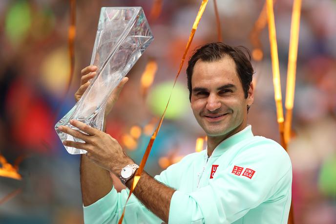 Roger Federer | Roger Federer je zmagovalec turnirja v Miamiju. | Foto Getty Images