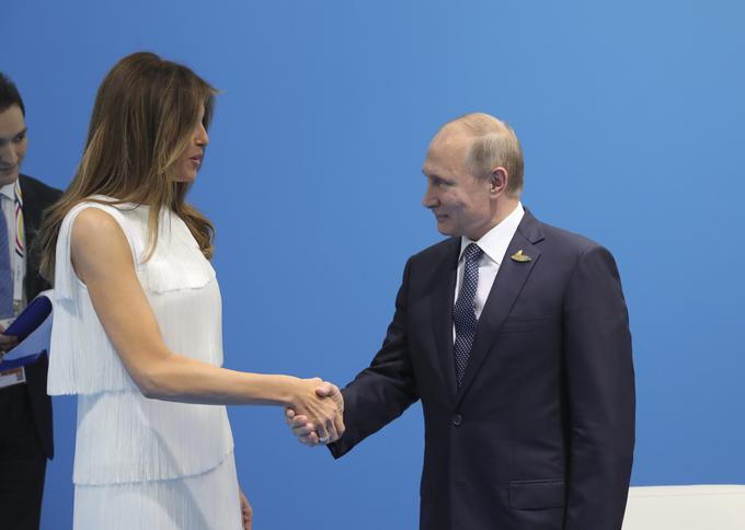 S Putinom se je v Hamburgu srečala tudi Melania Trump. | Foto: Reuters
