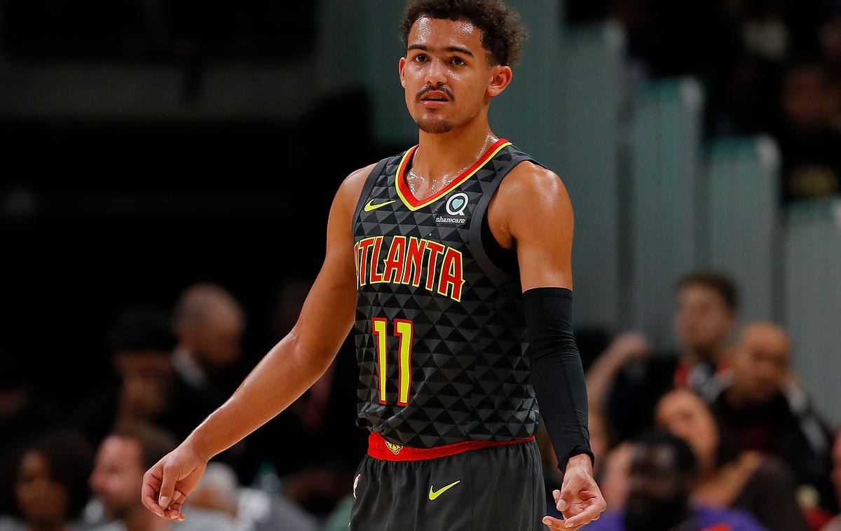 Trae Young | Novinec Trae Young je bil proti Miamiju vroč. | Foto Getty Images