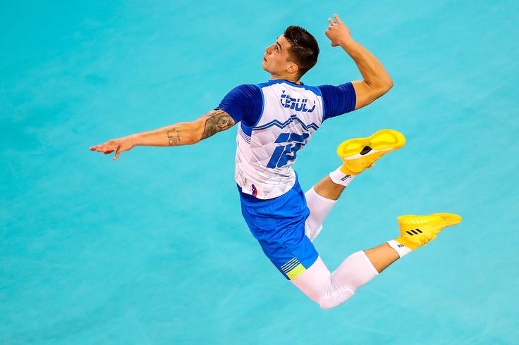 Čebulj je bil z 19 točkami, od katerih jih je 15 dosegel z napadom (42-odstotna uspešnost), tri s servisom in eno z blokom, najuspešnejši igralec Resovie. | Foto: Matic Klanšek Velej/Sportida