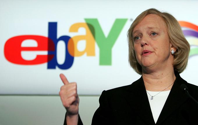Ena prvih stvari, ki jih je Meg Whitman spremenila ob prihodu v podjetje Ebay, je bil logotip. Prejšnji je bil po njenem mnenju preveč dolgočasen. | Foto: Reuters
