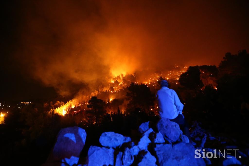 hrvaška, požar, Split, gasilci