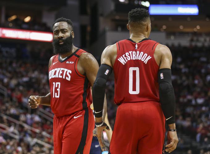 Dončić se bo v Orlandu najprej pomeril s Houston Rockets, pri katerih izstopata James Harden in Russell Westbrook. | Foto: Reuters
