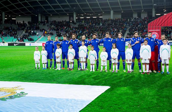"Amaterji" iz San Marina prihajajo v Ljubljano po porazu na uvodni tekmi kvalifikacij, ko so doma izgubili proti Severni Irski z 0:2. | Foto: Vid Ponikvar