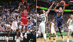 Michael Jordan in Stephen Curry poskrbela, da so imeli drugi usta odprta (video)
