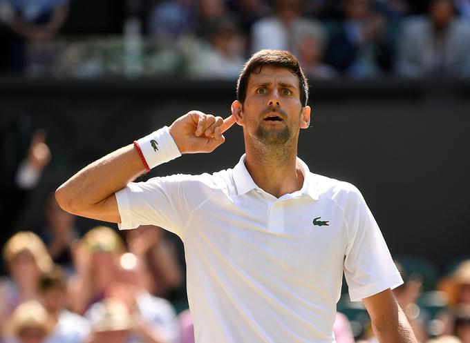 Novak Đoković bo še šestič zaigral v finalu Wimbledona, ki ga je doslej dobil v letih 2011, 2014, 2015 in 2018. | Foto: Reuters