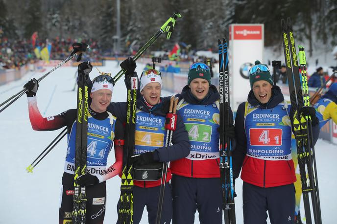 Norveška, biatlon, štafeta | Zmage so se veselili Norvežani. | Foto Getty Images