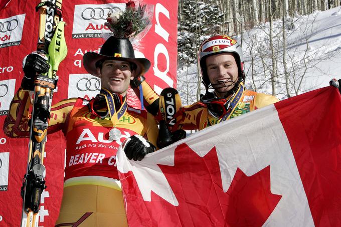 Michael Janyk in Thomas Grandi sta pred leti pod Grašičevo taktirko krojila (vele)slalomski vrh.  | Foto: Getty Images
