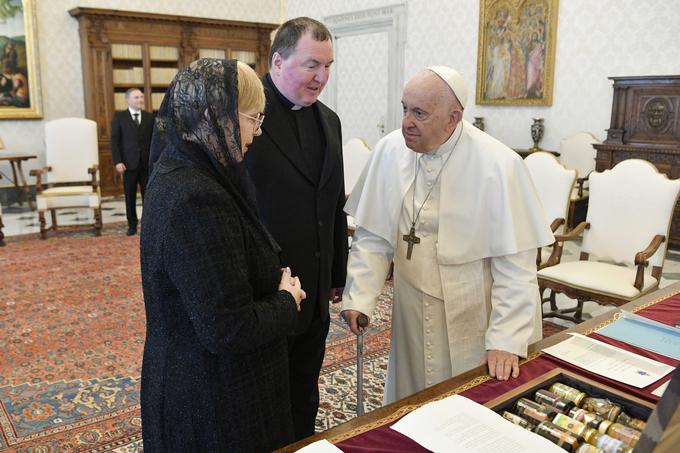 Pogovarjala sta se tudi o podnebnih spremembah, ki jim papež že od začetka pontifikata namenja posebno pozornost. | Foto: Vatican Media