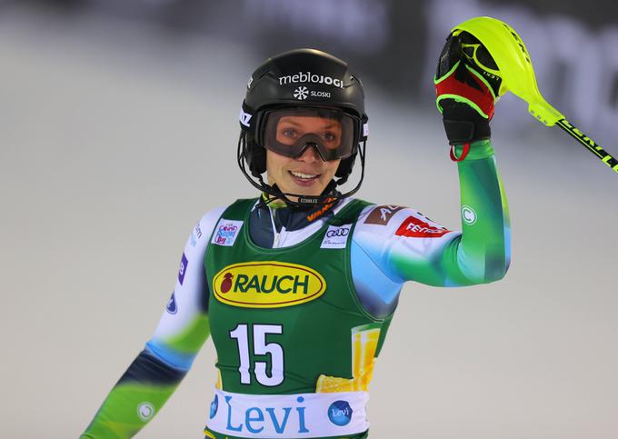 Ana Bucik je bila najboljša Slovenka na nedeljskem slalomu – sedma. | Foto: AP / Guliverimage