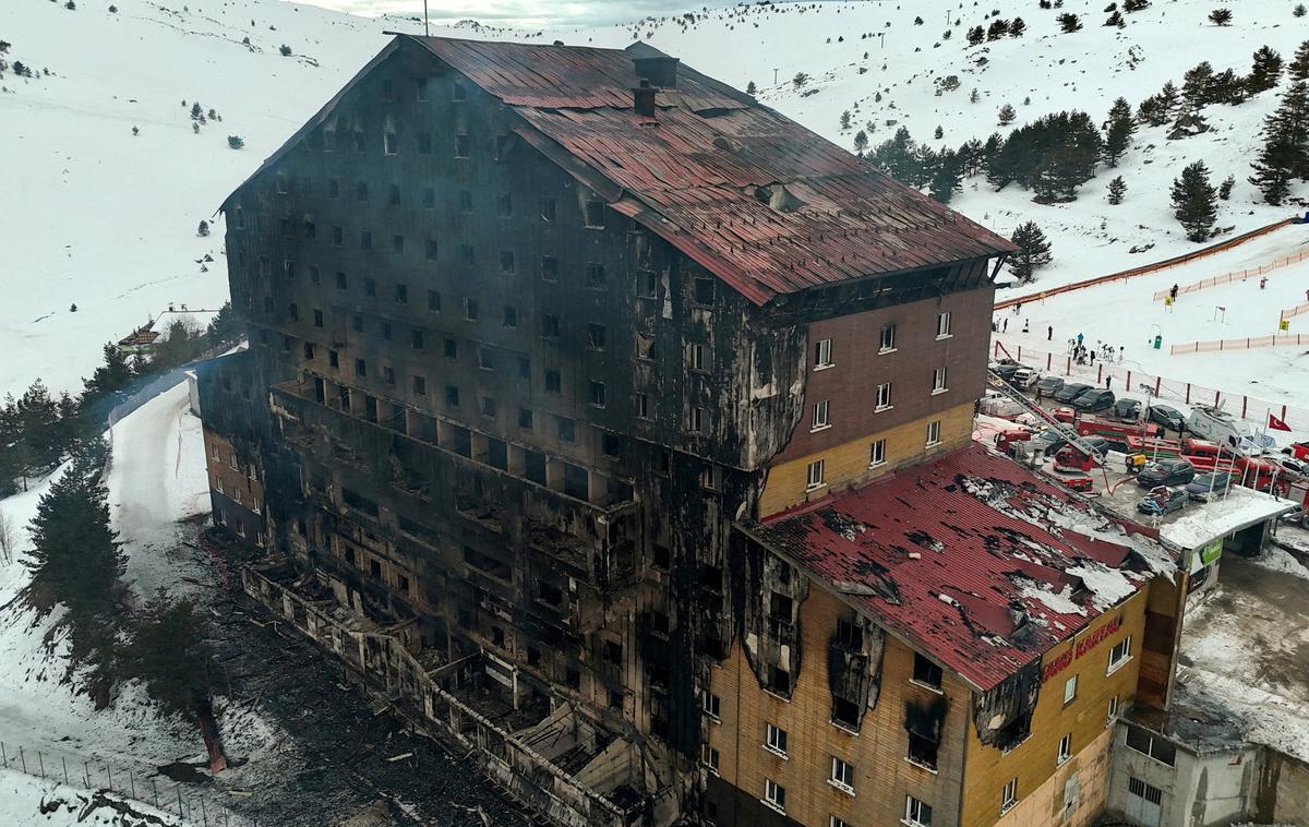 Bolu, požar, Turčija, smučarsko središče, hotel, žrtve | Foto Reuters