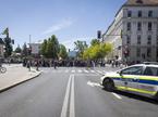 Protest študentov na Aškrčevi.