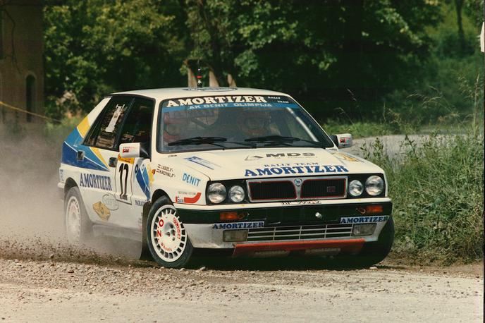 Lancia delta | Mitja Holynski in Janez Kekez sta bila leta 1990 druga na reliju Kompas, kjer ju je prehitel le Hrvat Filipović.  | Foto osebni arhiv
