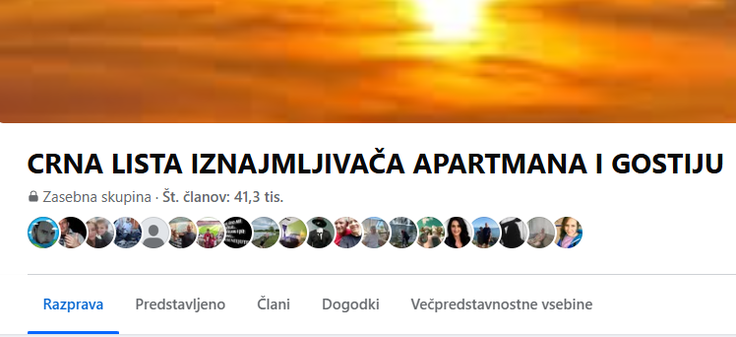 Člani skupine Črni seznam ponudnikov apartmajev in gostov pogosto opozarjajo na uporabnike in uporabnice – domnevne ponudnike in ponudnice apartmajev na Hrvaškem –, ki oglase za namestitve objavljajo v druge skupine na Facebooku ali drugod po spletu. Ponudbe so neredko izredno ugodne ter vključujejo bližino plaže, pogled na morje, razpoložljivost v številnih terminih in zelo konkurenčne cene tudi na vrhuncu sezone. Ko potencialni dopustniki z njimi navežejo stik in izrazijo zanimanje za najem apartmaja, lažni ponudniki zahtevajo plačilo akontacije ali celotnega stroška namestitve na bančni račun, ki pa je redko odprt pri kateri od hrvaških bank, pogosteje je v Italiji ali Nemčiji. Ime lastnika ali lastnice bančnega računa je v vseh primerih prav tako povsem drugačno od osebe, ki domnevno oddaja apartma. To poskusijo argumentirati s pojasnili, da je to v resnici bančni račun njihovega partnerja oziroma partnerice. Kdor bo nakazal denar, ga bo zelo težko dobil nazaj.  | Foto: Posnetek  zaslona