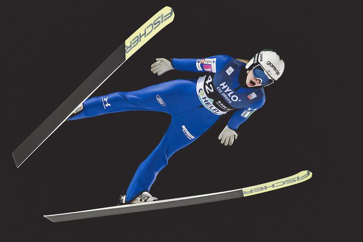 Nika Križnar je ob Emi Klinec ena od dveh Slovenk, ki lahko v nedeljo nastopita v Vikersundu. | Foto: Sportida