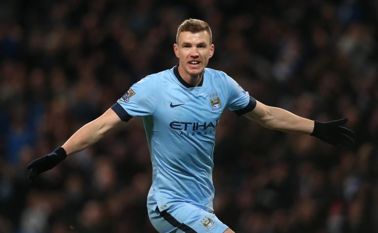 Edin Džeko je v Manchester Cityju v štirih letih in pol dosegel 72 golov. | Foto: Reuters