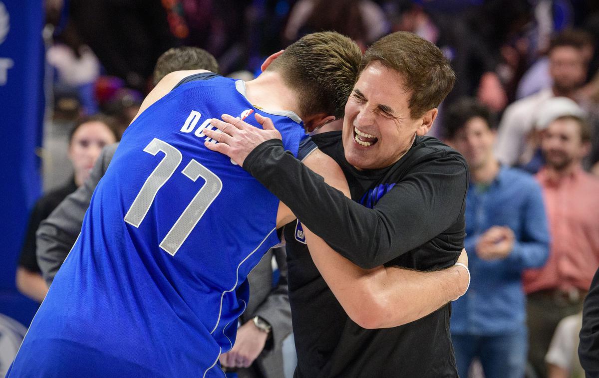 Mark Cuban, Luka Dončić | Mark Cuban upa, da se bo liga nadaljevala sredi maja. | Foto Reuters