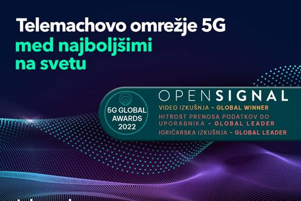 Telemachovo omrežje 5G med najboljšimi na svetu