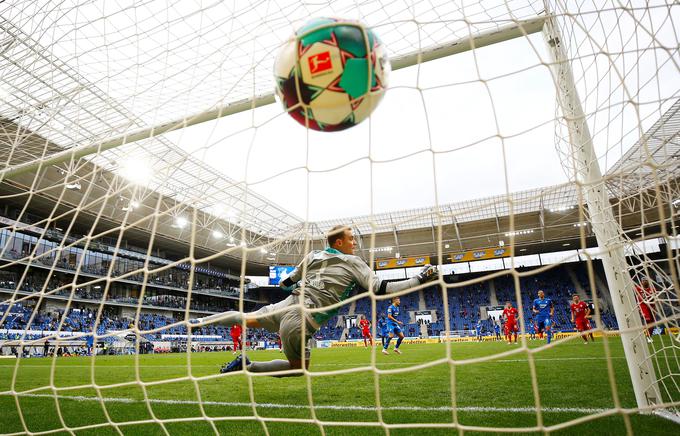 Manuel Neuer je bil v Sinsheimu premagal kar štirikrat. | Foto: Reuters