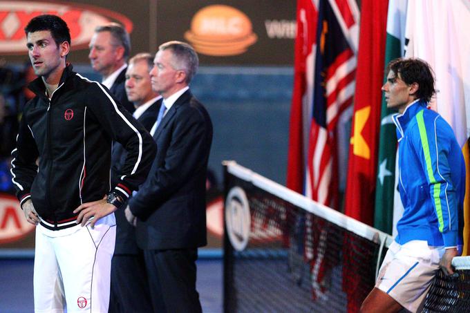 Novak Đoković in Rafael Nadal sta leta 2012 igrala finale na OP Avstralije pet ur in 53 minut. | Foto: Gulliver/Getty Images