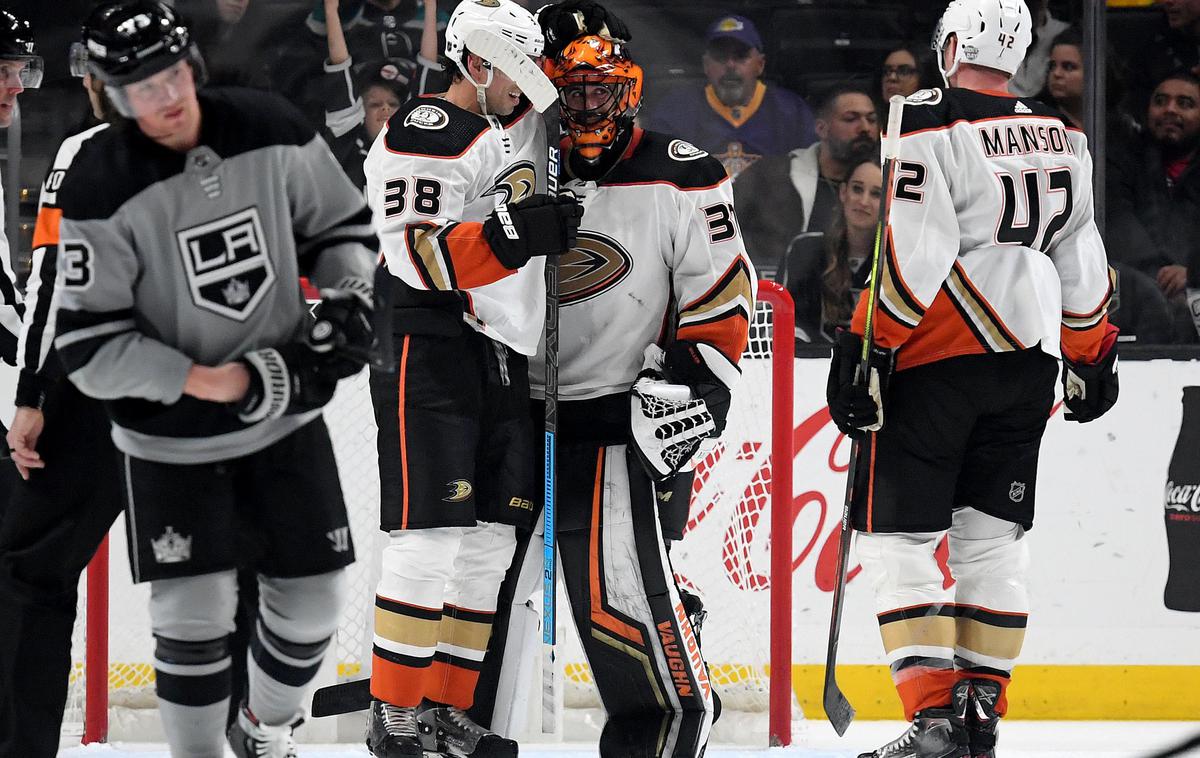 Los Angeles Kings | Hokejisti Anaheim Ducks so v Staples Centru s 3:1 premagali Los Angeles Kings. | Foto Getty Images