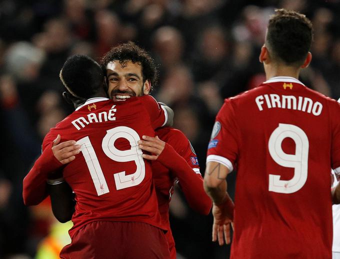 Liverpoolova napadalna trojka Mohamed Salah, Roberto Firmino in Sadio Mane v tej sezoni kaže odlične predstave. | Foto: Reuters