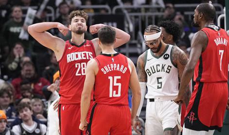 Preobrat prvakov v Memphisu, Houston v zadnjih minutah razorožil Milwaukee #video