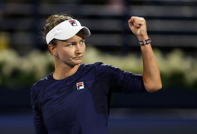 Barbora Krejčikova se bo v finalu Dubaja pomerila s prvo nosilko turnirja, Poljakinjo Igo Swiatek. | Foto: Reuters