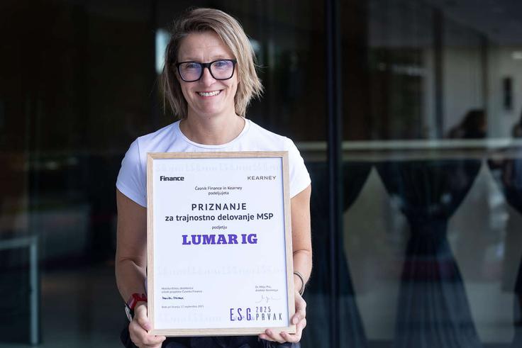 Nataša Teraž Krois_Foto Aleš Beno, Časnik Finance_1200 Nataša Teraž Krois, vodja razvoja in trajnosti Lumarja. | Foto: Aleš Beno, Časnik Finance / Lumar