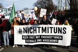 V Erfurtu protesti proti sodelovanju politike s skrajno desnico
