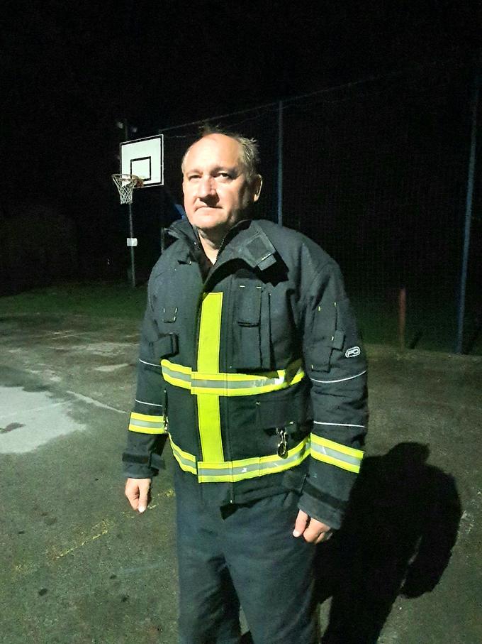 Poveljnik gasilcev v Križevcih Miran Ros je povedal, da so sanirali 45 stanovanjskih objektov.  | Foto: David Florjančič / Meteoinfo Slovenija