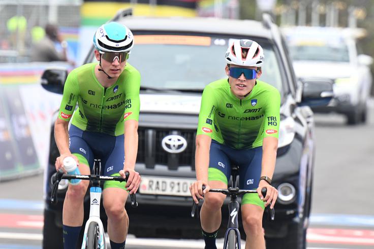 Jakob Omrzel in Gal Stare na ogledu trase za cestno dirko | Foto: Guliverimage