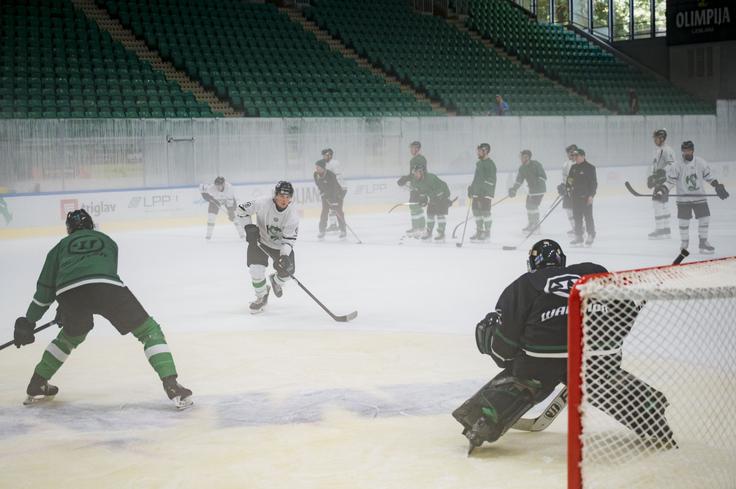 HK Olimpija Ljubljana | Foto: Boštjan Podlogar/STA