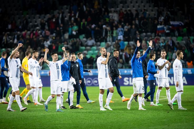 Slovenski nogometaši so v petem poskusu dočakali prvo zmago v B-družbi lige narodov. | Foto: Vid Ponikvar/Sportida