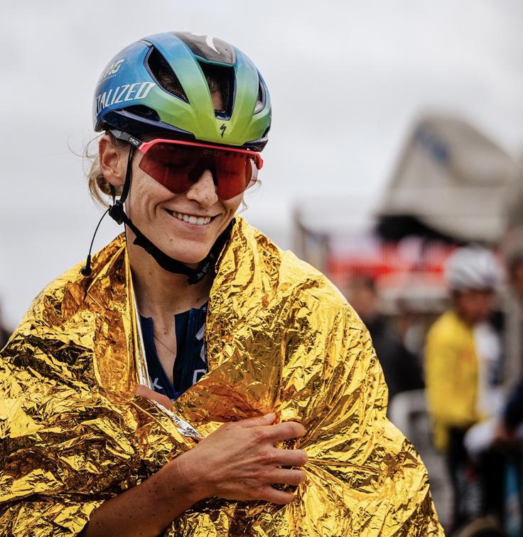"Zadnja dva dneva smo imele na trasi res strme klance in mislim, da smo dokazale, da lahko tudi dekleta odpeljemo tako težke vzpone." | Foto: AG Insurance - Soudal Team