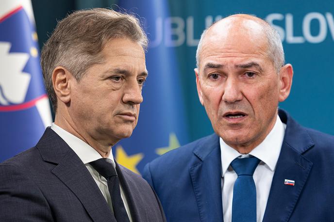 Robert Golob, Janez Janša | Foto STA, Vlada RS