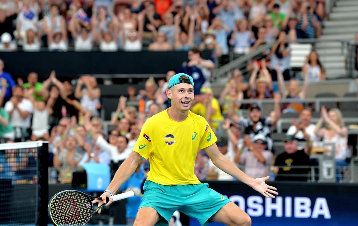 Alex de Minaur | Alex de Minaur je Avstralcem pomagal do točke. | Foto Getty Images