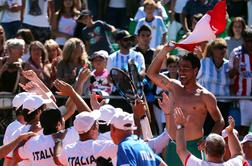 Fognini z veliko točko izločil branilce naslova in Italijo popeljal v četrtfinale