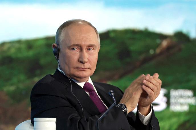 Vladimir Putin | Ruski predsednik na Vzhodnem ekonomskem forumu (EEF), ki je potekal v sredo in četrtek v Vladivostoku na daljnem vzhodu Rusije.  | Foto Reuters