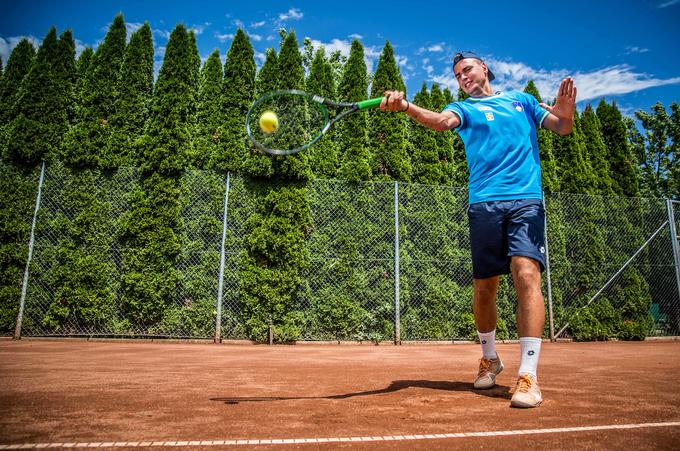 Njegov največji teniški vzornik je Roger Federer.  | Foto: Sportida
