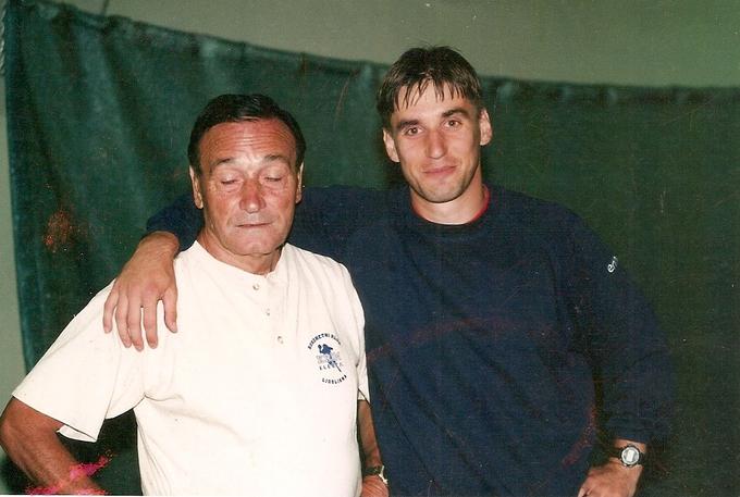 V družbi pokojnega trenerja Krima Vinka Kandije | Foto: Osebni arhiv