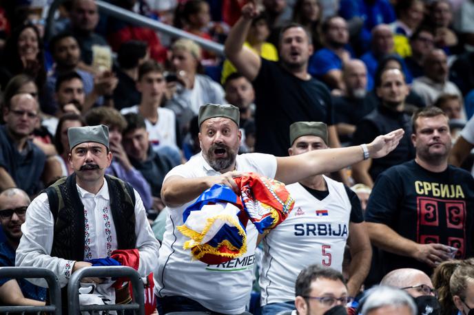 osmina finala EuroBasket Italija Srbija | Srbski navijači so stežka preboleli izpad košarkarskih asov v osmini finala evropskega prvenstva. | Foto Vid Ponikvar/Sportida
