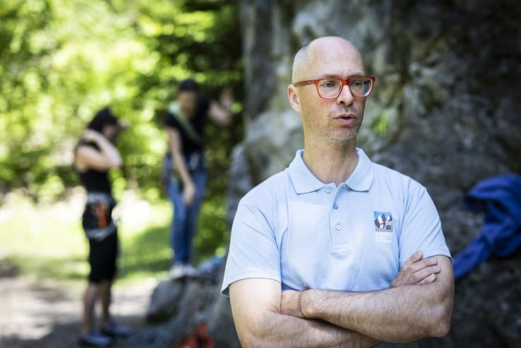 Janez Toni, načelnik Komisije za alpinizem Planinske zveze Slovenije (PZS), alpinistični inštruktor, gorski reševalec Društva GRS Ljubljana. Janez Toni, načelnik Komisije za alpinizem Planinske zveze Slovenije (PZS), alpinistični inštruktor, gorski reševalec Društva GRS Ljubljana. | Foto: Bojan Puhek