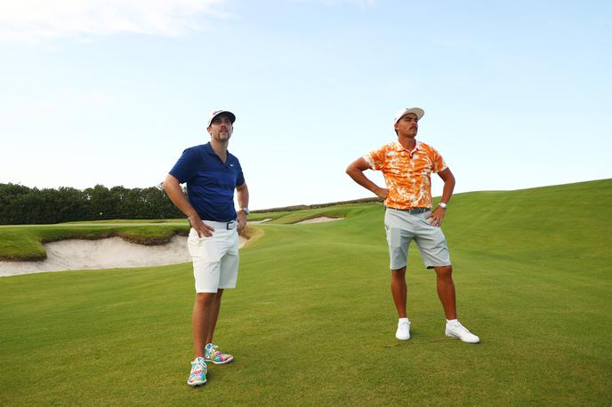 Golf McIlroy | Rory McIlroy iz Severne Irske in Američan Dustin Johnson sta upravičila vlogo favoritov. | Foto Reuters