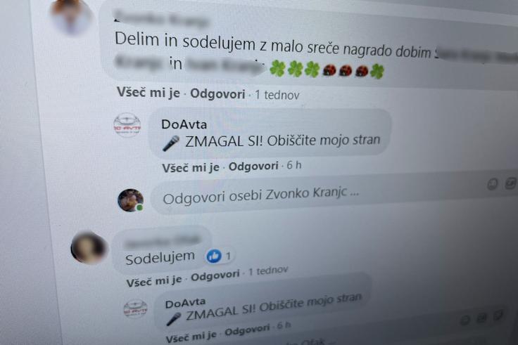 Lažne nagradne igre so stalnica (tudi slovenskega) Facebooka že skoraj desetletje. Najbolj priljubljena so "žrebanja" za letne vinjete in luksuzne avtomobile.  | Foto: Matic Tomšič